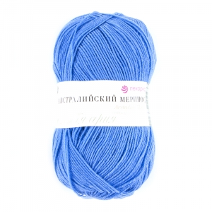 Пряжа для вязания ПЕХ Австралийский меринос 100гр/400м цвет 520 голубая пролеска