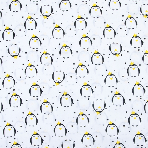 Ткань на отрез бязь плательная 150 см 441/1 Королевский пингвин