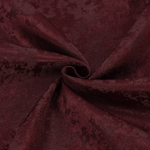Портьерная ткань на отрез 150 см Мрамор 18 цвет бордовый