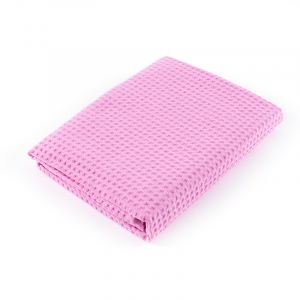 Полотенце вафельное банное Премиум 150/75 см цвет 071 розовый