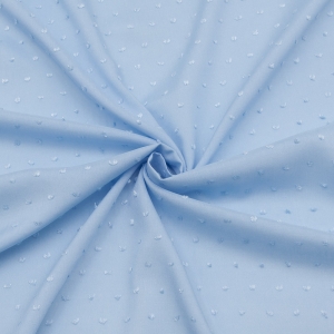 Ткань на отрез штапель гладкокрашеный цвет голубой