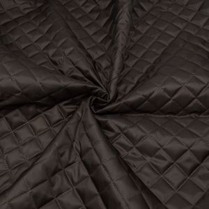 Мерный лоскут ткань стёганая таффета 190Т на синтепоне 100 гр. цвет коричневый 3,5 м