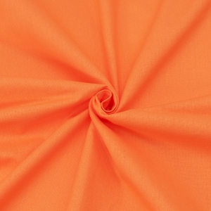 Ткань на отрез полулен 150 см 221 цвет оранжевый