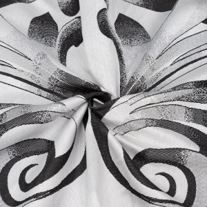 Матрасная ткань на отрез 2703-1 Вензель цвет серый