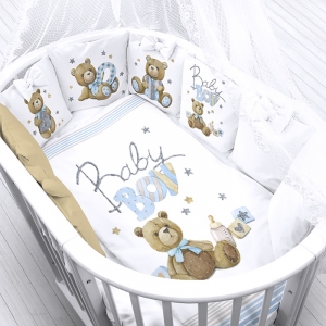Ткань на отрез перкаль детский 112/150 см 21 Мишки Baby Boy