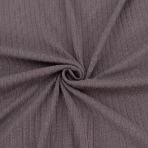 Ткань на отрез трикотаж лапша №14 цвет темно-лиловый