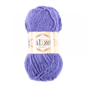 Пряжа для вязания Ализе Softy (100% микрополиэстер) 50гр/115 м цвет 042 темно-фиолетовый