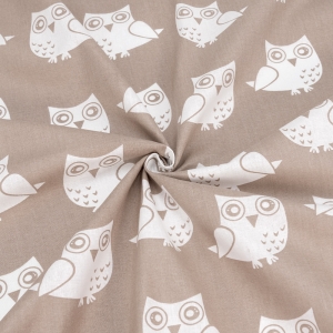 Ткань на отрез бязь плательная 150 см 1682/18 цвет кофе