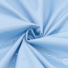 Ткань на отрез дюспо 240Т покрытие WR PU Milky 448 цвет светло-голубой