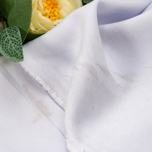 Мерный лоскут габардин №01 цвет белый 1,2 м