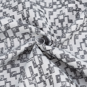 Ткань на отрез Жаккард базовый 150 см цвет серый