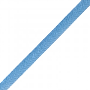 Тесьма киперная 10 мм хлопок 1,8г/см арт.08с-3495 цв.голубой