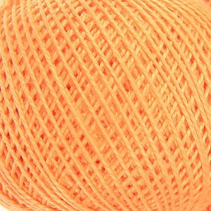 Нитки для вязания Ирис 100% хлопок 25 гр 150 м цвет 0604 светло-оранжевый