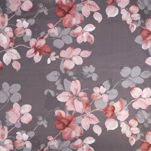 Маломеры полисатин 220 см 4115 Ветки цвет темно-пудровый 2,1 м