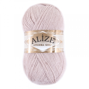 Пряжа для вязания Ализе AngoraGold (20%шерсть, 80%акрил) 100гр цвет 406 светлая пудра