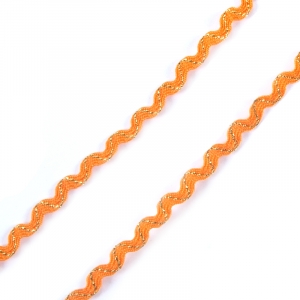 Тесьма плетеная вьюнчик С-3015 (3584) г17 уп 20 м ширина 7 мм (5 мм) рис 8528 цвет 004