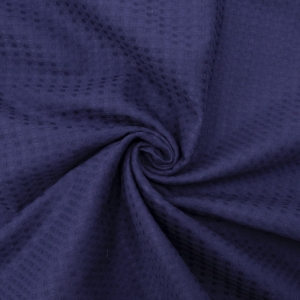 Ткань на отрез вафельное полотно гладкокрашенное 150 см 240 гр/м2 7х7 мм цвет 572 темно-синий