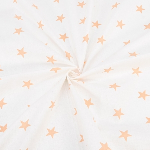 Ткань на отрез бязь плательная 150 см 1700А/4 цвет персик