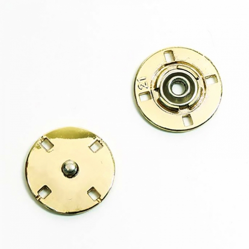 Кнопка металлическая золото КМД-3 №15 уп 10 шт