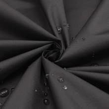 Ткань на отрез дюспо 240Т покрытие WR PU Milky 322 цвет чёрный