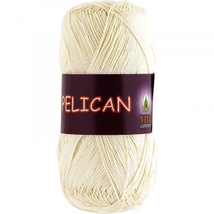Pelican 3993 100% хлопок двойной мерсеризации 50гр 330м (Индия) цвет молочный