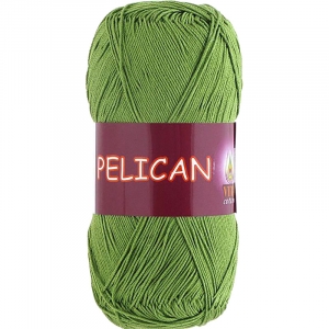 Pelican 3995 100% хлопок двойной мерсеризации 50гр 330м (Индия) цвет молод.зелень