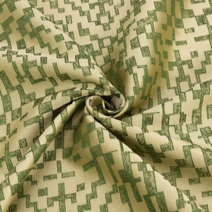 Ткань на отрез Жаккард базовый 150 см цвет зеленый
