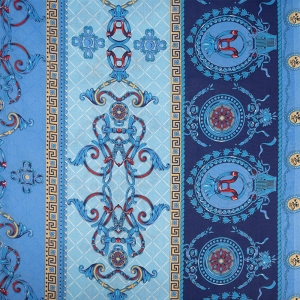 Ткань на отрез бязь о/м 120 гр/м2 150 см М133 Версаль цвет синий
