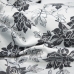 Портьерная ткань с люрексом 150 см на отрез H627 цвет 8 серый цветы