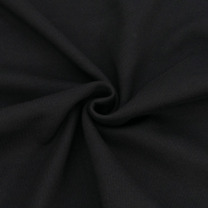 Ткань на отрез интерлок 3-х нитка М-1127 цвет черный