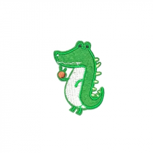 Термоаппликация Крокодил зеленый 6*4см