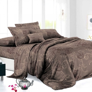 Маломеры полисатин 220 см 6689 Вьюн цвет коричневый 1,8 м