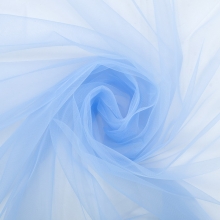 Маломеры еврофатин мягкий матовый Hayal Tulle HT.S 300 см цвет 26 бледно-голубой 1 м