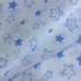 Ткань на отрез бязь 120 гр/м2 детская 150 см 7860 Звездочки б/з цвет голубой