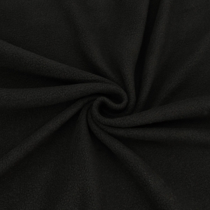 Ткань на отрез флис 19-0303 цвет Черный