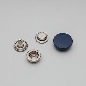 Кнопка установочная декоративная 15мм чернильный синий С550 10 шт