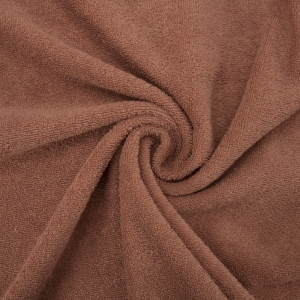 Ткань на отрез махровое полотно 150 см 390 гр/м2 цвет жареный орех
