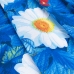 Вафельное полотно набивное 150 см 391/1 Жаркое лето цвет голубой
