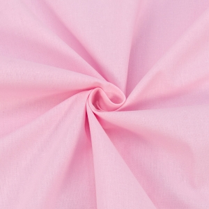 Ткань на отрез поплин гладкокрашеный 220 см 115 гр/м2 цвет розовый