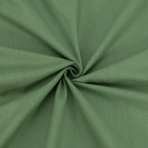 Ткань на отрез полулен 220 см 444 цвет зеленый