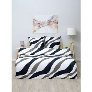 Мерный лоскут полисатин 220 см 6522-2 Зебра 6 м