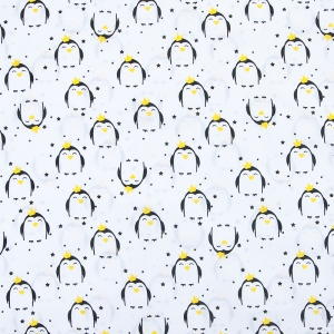 Маломеры бязь плательная 150 см 441/1 Королевский пингвин 4 м