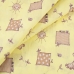 Ткань на отрез бязь ГОСТ детская 150 см 366/4 Жирафики цвет желтый