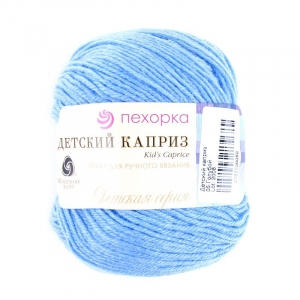 Пряжа для вязания ПЕХ Детский каприз 50гр/225м цвет 005 голубой