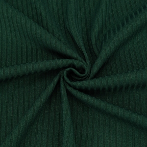 Ткань на отрез трикотаж лапша №1 цвет темно-зеленый