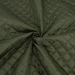 Мерный лоскут ткань стёганая таффета 190Т на синтепоне 100 гр. цвет хаки 1,6 м