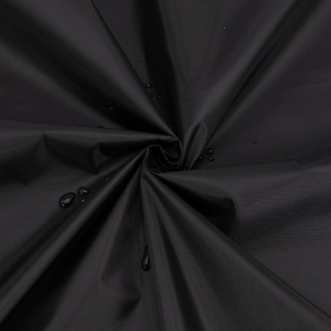 Оксфорд 210D ПУ1000 цвет чёрный отрез 150х300