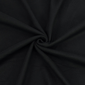 Ткань на отрез флис 130 гр цвет Черный (двусторонний)
