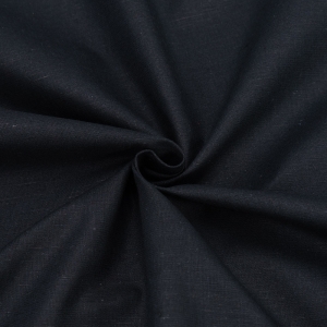 Ткань на отрез полулен 150 см 831 цвет черный