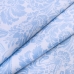 Ткань на отрез поплин 220 см 115 г/м2 391А/3 Дамаск цвет голубой